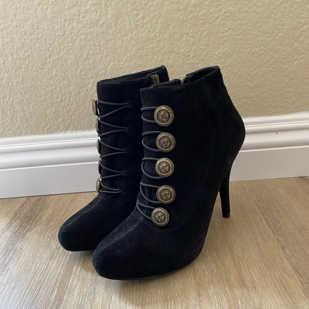 Guess Women Military Style Heeled Boots